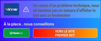 winner bet indisponible