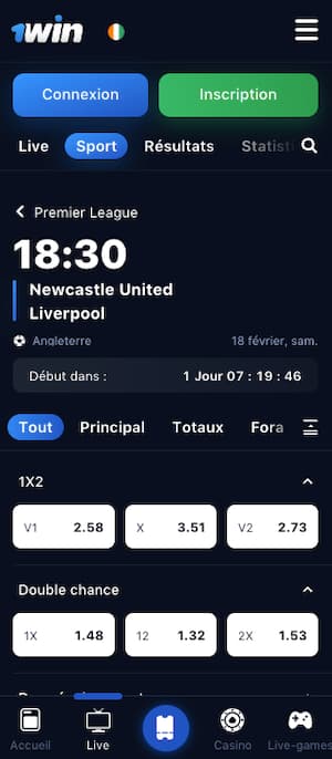 cotes newcastle vs liverpool