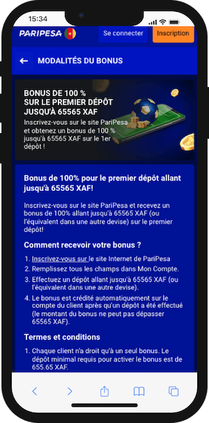 bonus paripesa