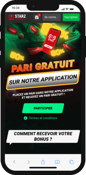 freebet offert sur l app 888starz