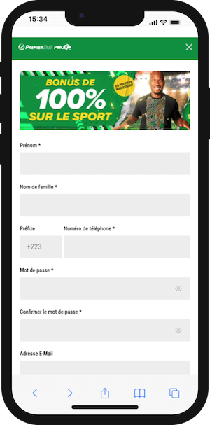 premier bet mali inscription