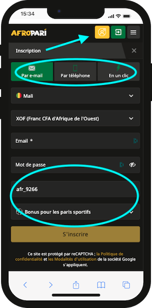 afropari mali code promo pour inscription sur bpsg