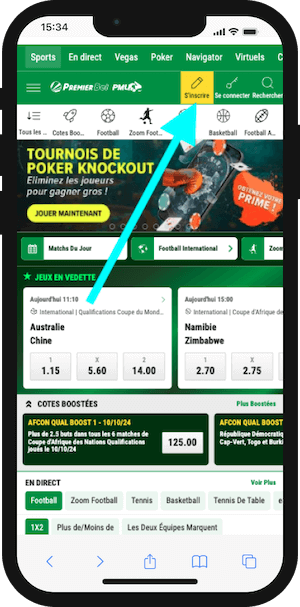 ou trouver l inscription premier bet mali