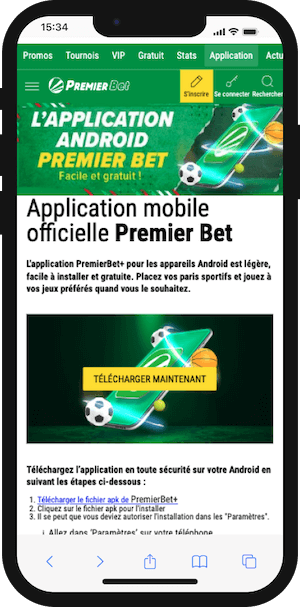 telecharger premier bet ci apk