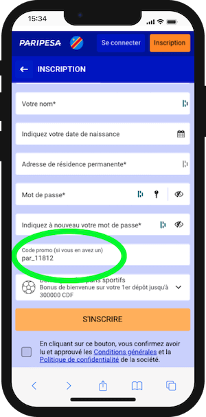 paripesa rdc code promo