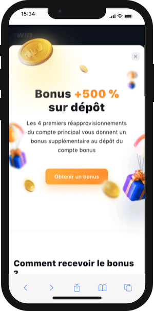 bomus 1win de bienvenue