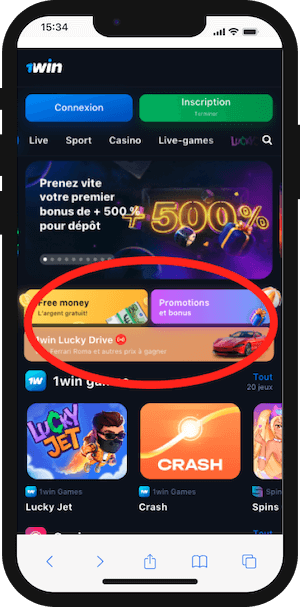 Comment trouver les promotions sur 1win