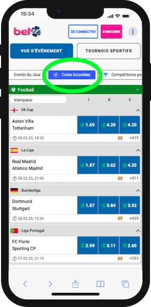 Ou trouver les cotes boostees bet223