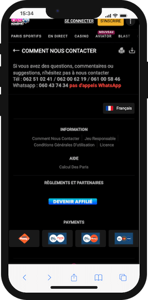 contacter bet241