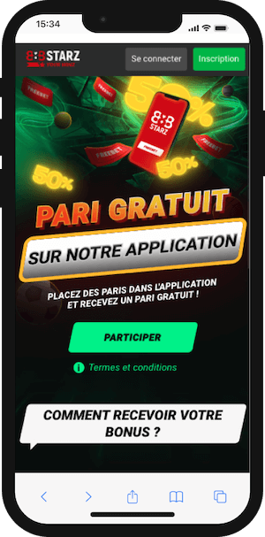 pari offert sut l app