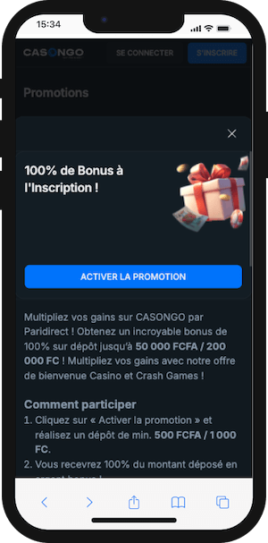 bonus casongo