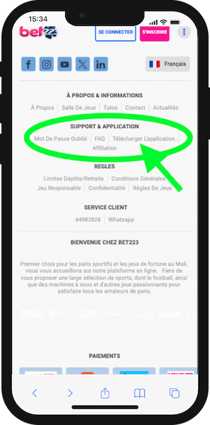 comment telecharger bet223