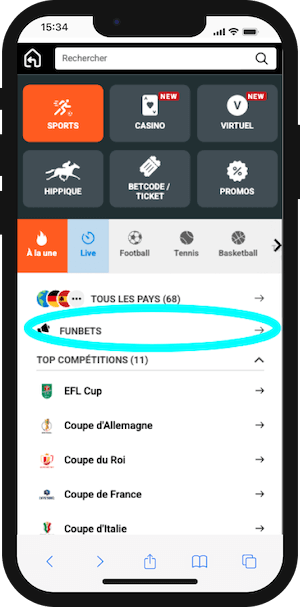 comment trouver les cotes boostees congo bet sur mobile