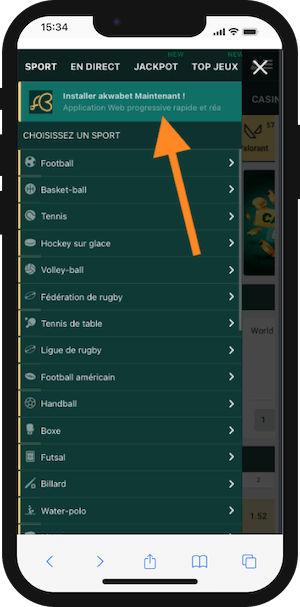 comment telecharger akwabet apk android