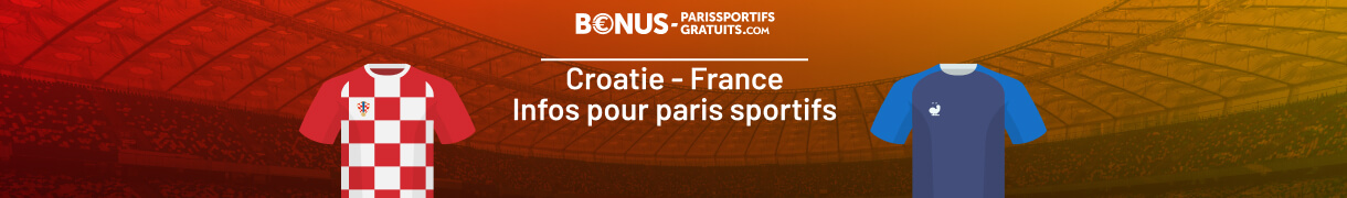 infos pour parier sur croatie vs france