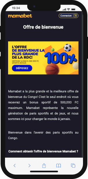 bonus mamabet bienvenue