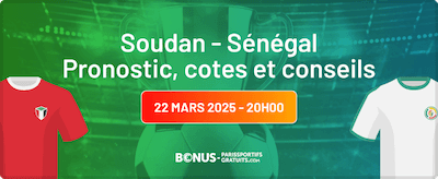 pronostic soudan senegal