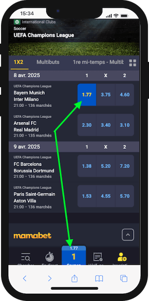 coupon de pari mamabet