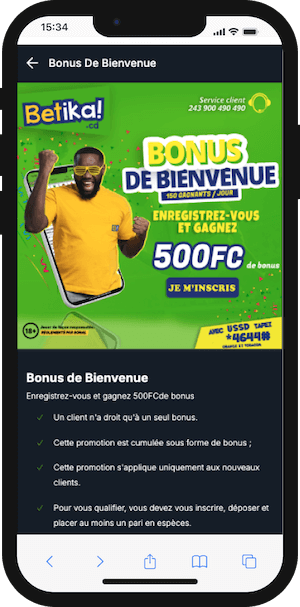 betika bonus bienvenue